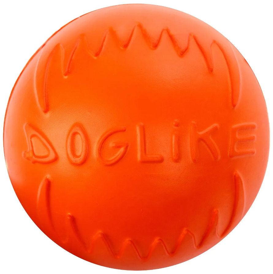 Игрушка для животных Doglike Мяч для собак оранжевый, Средний, диаметр 8,5 см