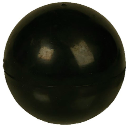 Игрушка Зооник для собак &quot;Мяч цельнорезиновый черный&quot; 8 см