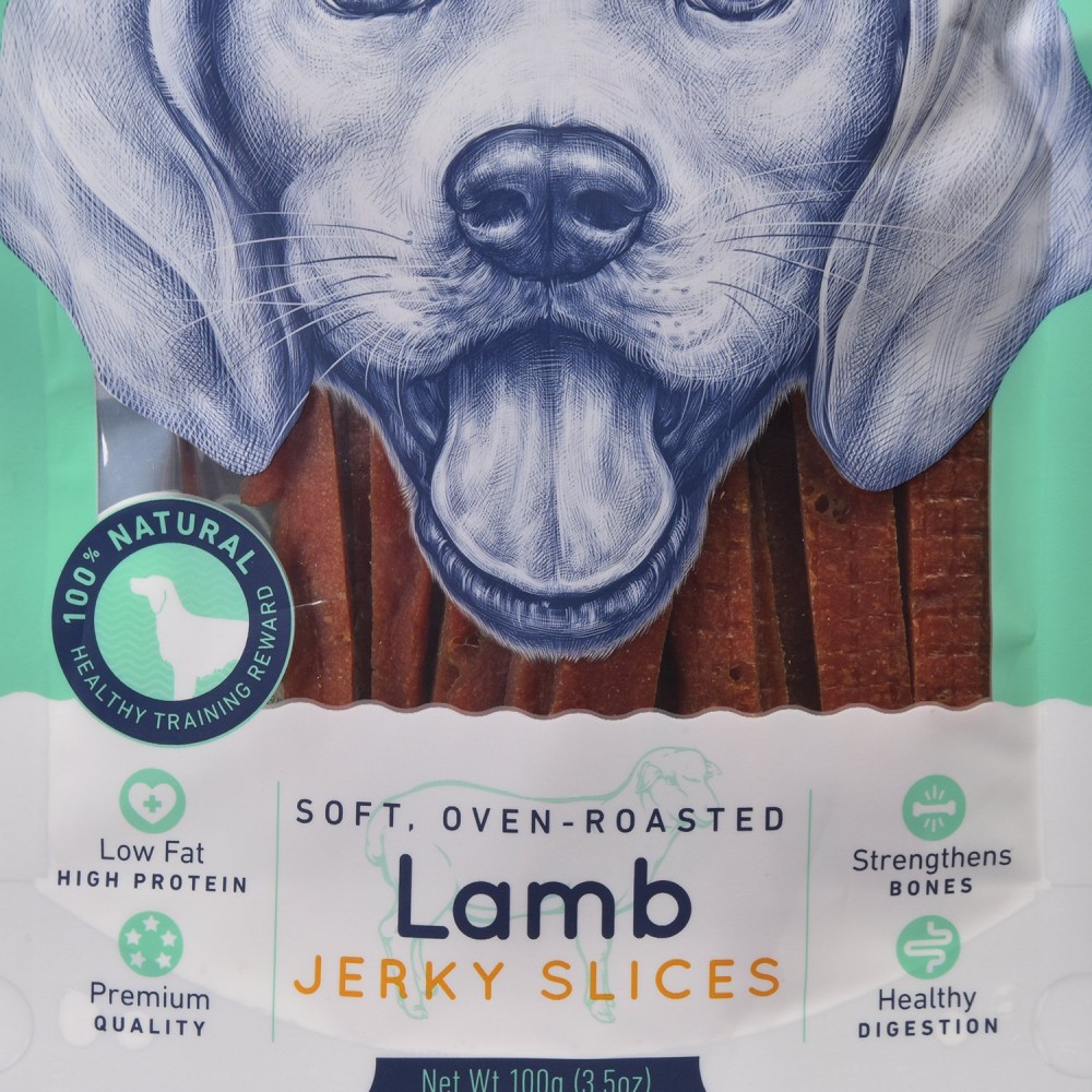 Лакомство для собак Wanpy Dog соломка из мяса ягненка 100 г