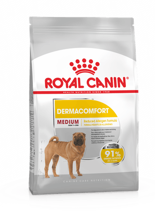 Корм Royal Canin Medium Dermacomfort для собак средних пород с чувствительной кожей