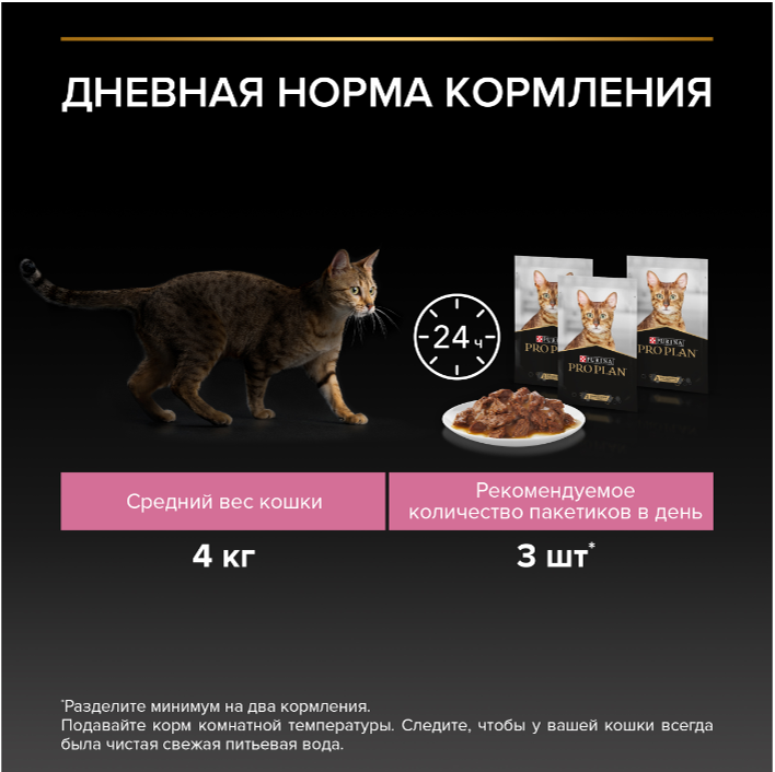 Влажный корм Purina Pro Plan кусочки в соусе для взрослых кошек с ягненком 85 г