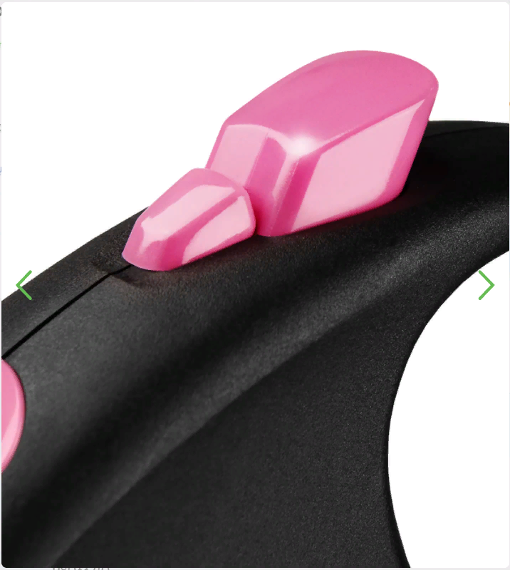Рулетка Flexi Black Design XS (до 8 кг) 3 м трос черный/розовый
