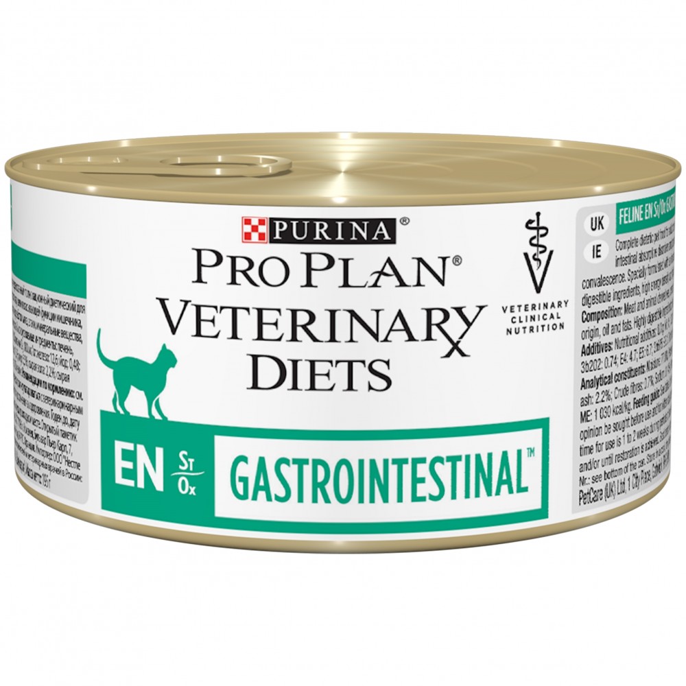 258₽ - Корм PRO PLAN Veterinary diets EN Gastrointestinal для кошек при  расстройствах пищеварения, 195 г - купить в Набережных Челнов
