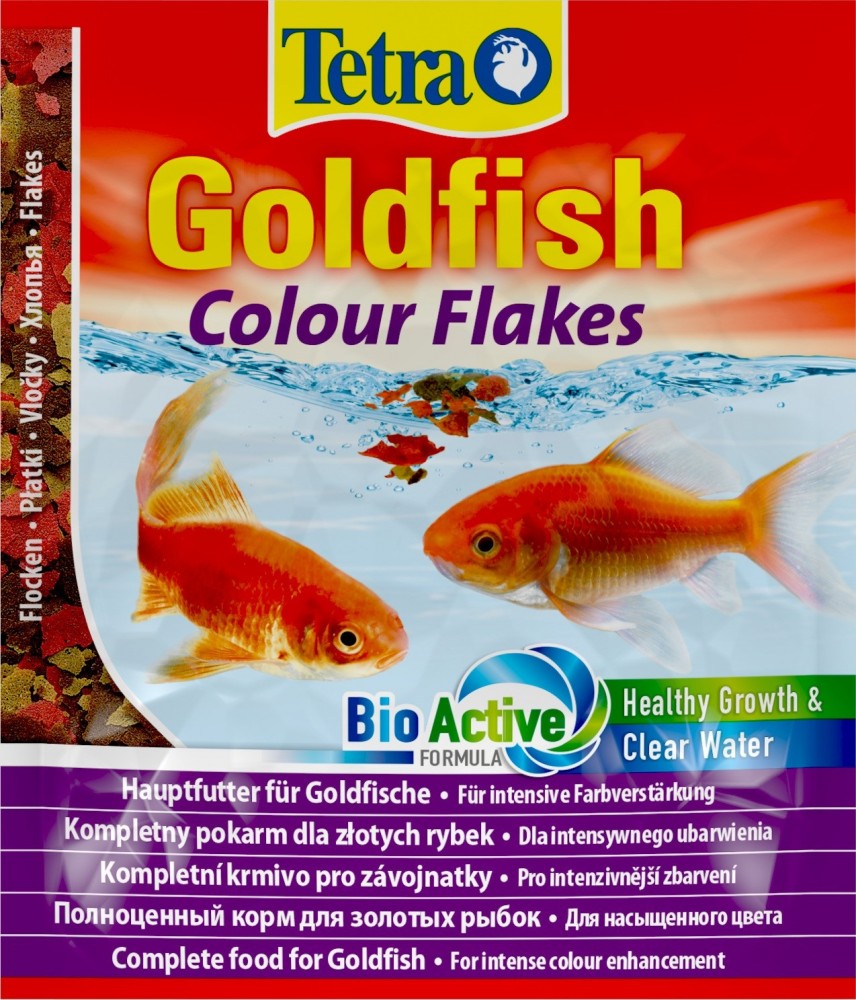 Tetra Goldfish Colour Flakes корм в хлопьях для улучшения окраса золотых рыб, 12 г