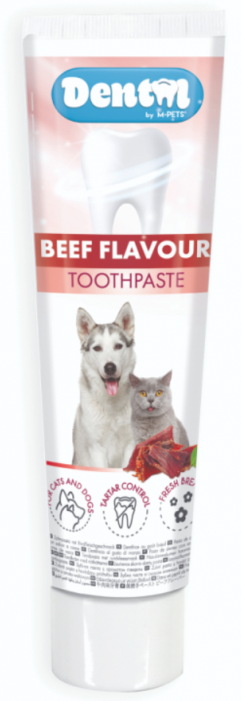 M-PETS Зубная паста для собак и кошек со вкусом говядины, 100 мл, 1 шт.