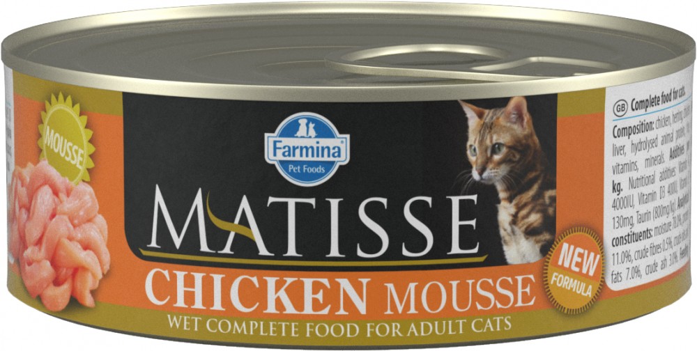 Консервы Farmina Matisse Chicken Mousse (мусс) для кошек с курицей, 85 г