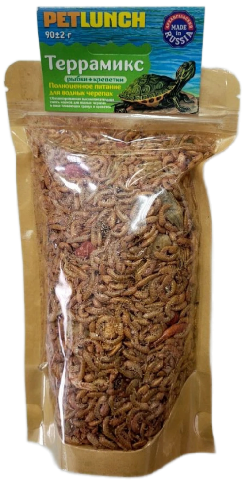Корм Petlunch для черепах гаммарус, рыбки и креветки 100 г