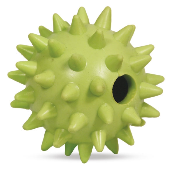 Игрушка для собак Triol из цельнолитой резины &quot;Мяч игольчатый&quot;, d 85 мм