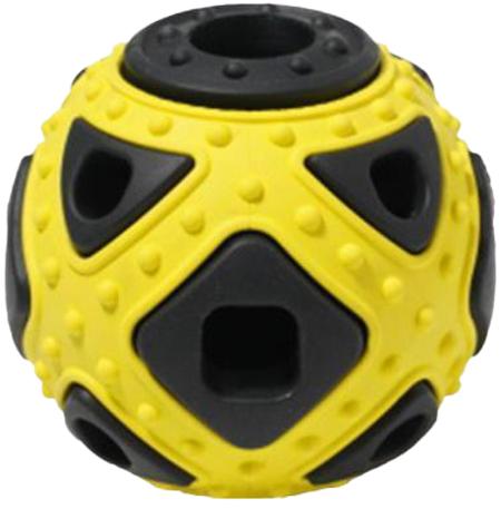 Homepet SILVER SERIES игрушка для собак, мяч фигурный, черно-желтый, 6.4х5.9 см