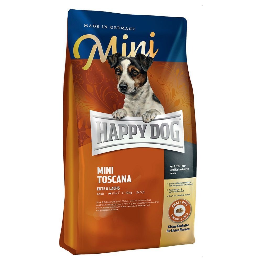 Happy Dog Supreme - Mini Toscana &quot;Тоскана&quot; для собак мелких пород весом до 10 кг с уткой и лососем 300 г