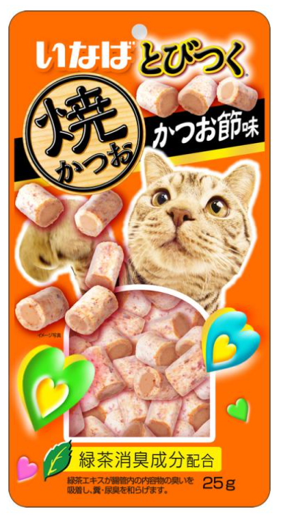 Запеченное лакомство Tobitsuko Yakikatsuo для кошек со вкусом кацуобуси, 25 г
