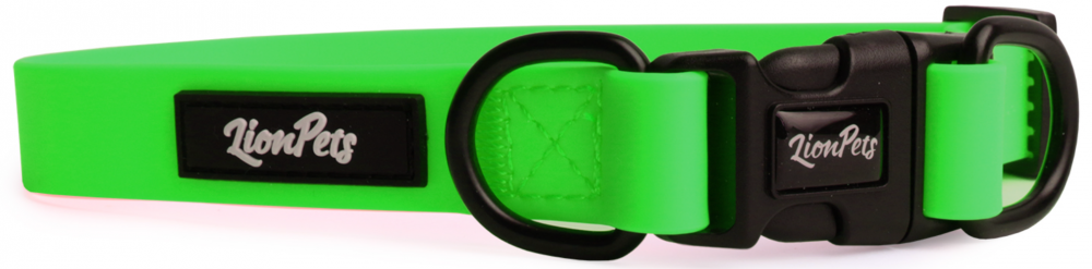 Ошейник из биотана LionPets с пластиковой пряжкой LPO-00530-3 (Зелёный) (Размер XL обхват шеи 40-65 см, ширина 2,5 см)