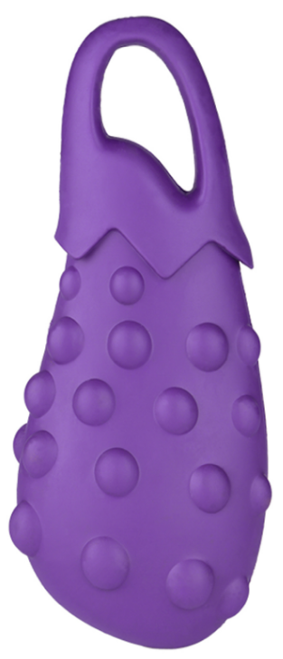 Игрушка Mr.Kranch для собак Баклажан 17 см фиолетовая с ароматом сливок