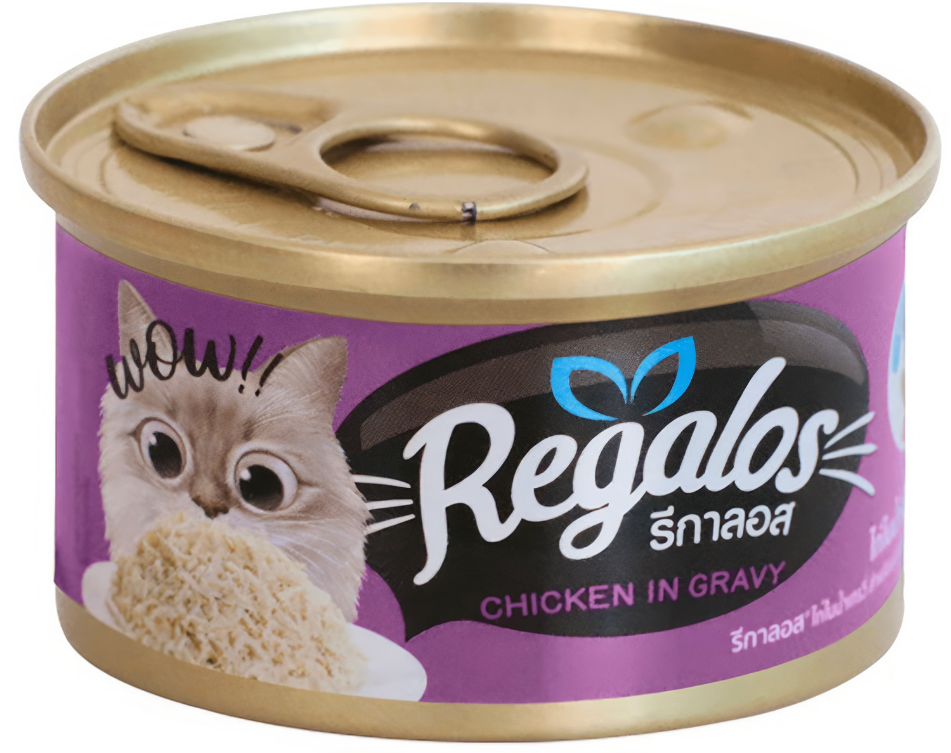 Корм Regalos Chicken (в соусе) для кошек, курица, 80 г