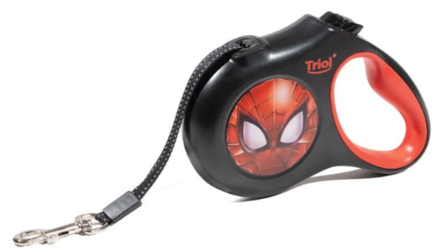Поводок-рулетка для собак TRIOL-Marvel Человек-паук M, 5м до 20кг, лента