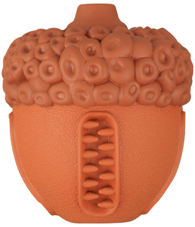 Игрушка Mr.Kranch для собак Орех с пищалкой 8,5*10 см коричневая с ароматом сливок