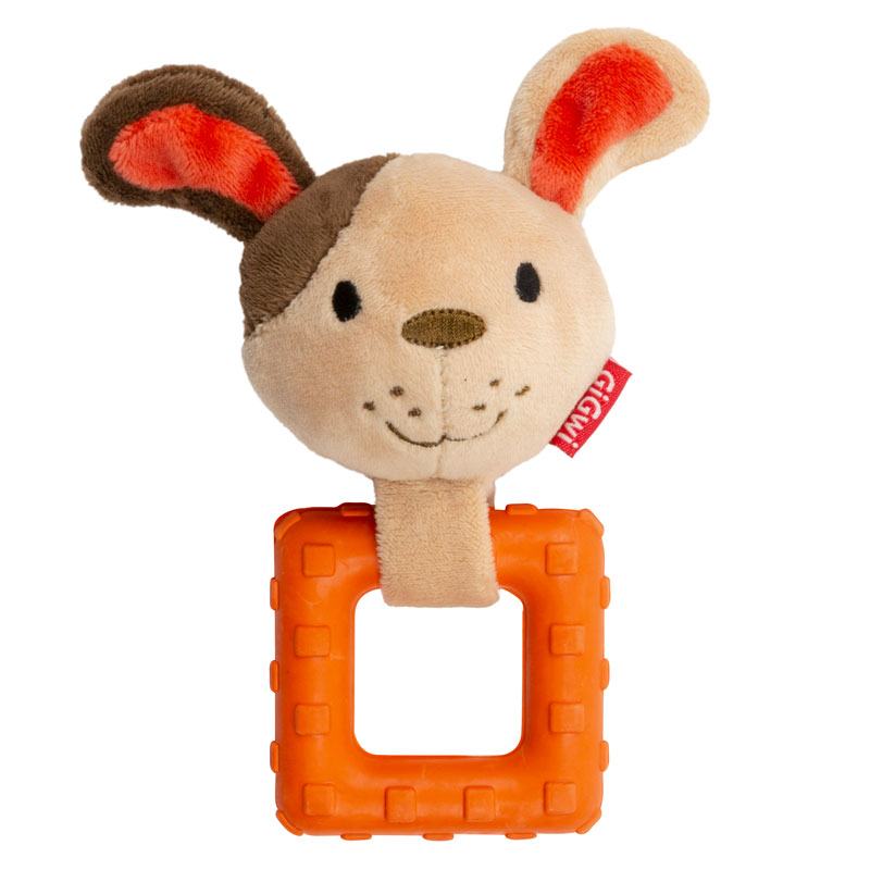 GiGwi, серия SUPPA PUPPA, игрушка для маленьких собак Собачка, с пищалкой, 15 см