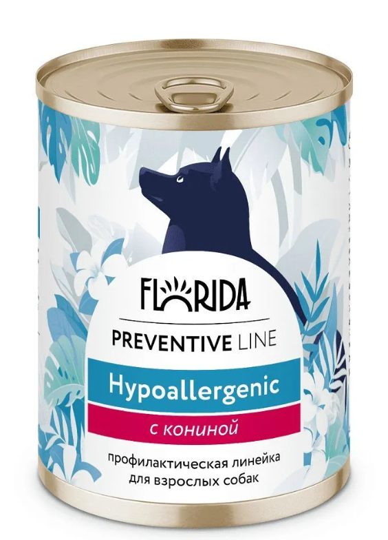 Florida Preventive Line консервы Hypoallergenic для собак &quot;Гипоаллергенные&quot; с кониной