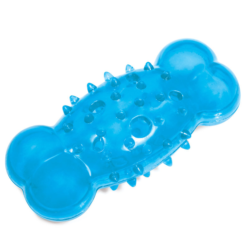 Игрушка для собак из термопласт.резины &quot;Косточка шипованная с отверстиями&quot;, 135мм