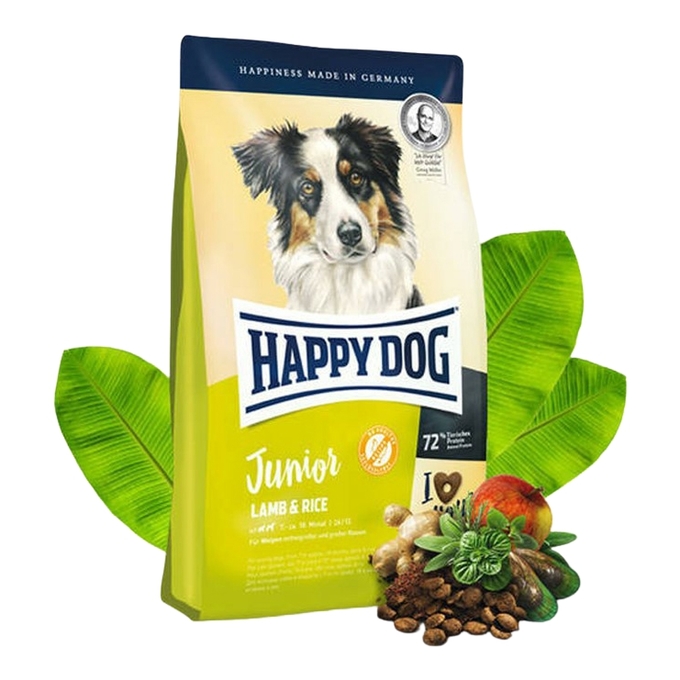 Корм Happy dog Young Junior Lamm &amp; Reis сухой корм для собак &quot;Юниор&quot; с 7 до 18 месяцев. Ягненок с рисом 1 кг