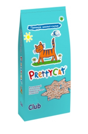 Наполнитель PrettyCat Premium для кошек, впитывающий, глиняный, цеолит, силикагель, морской бриз, 4 л, 2 кг