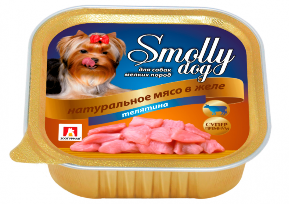Корм Зоогурман Smolly dog (консерв.) для собак, телятина, 100 г