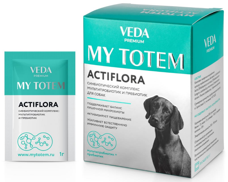 MY TOTEM ACTIFLORA синбиотический комплекс для собак 1 пакетик/1г
