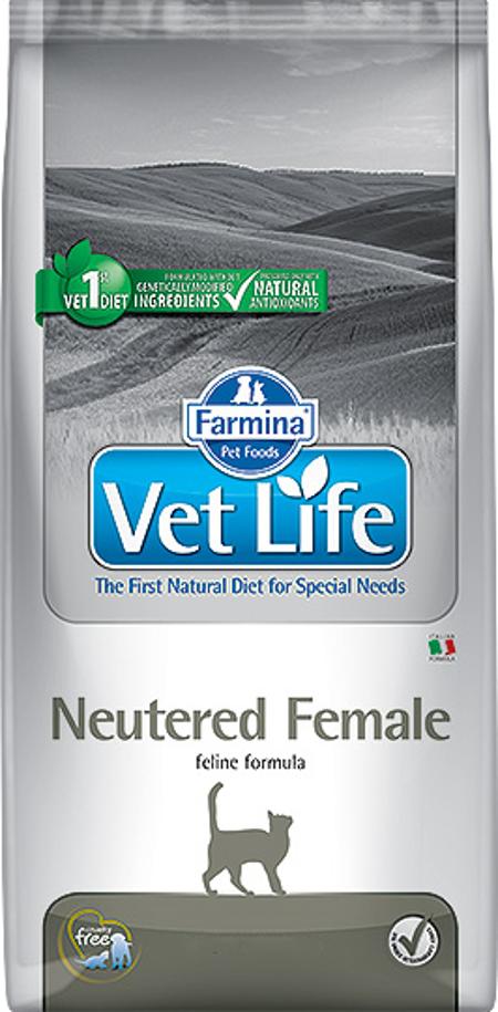 Корм для кошек Farmina Vet Life Management Neutered Female стерилизованных кошек 2 кг