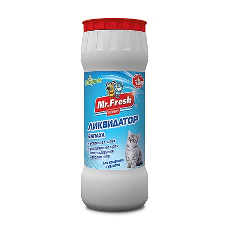 Mr.Fresh Expert ликвидатор запаха 2в1 для кошачьих туалетов, 500 г