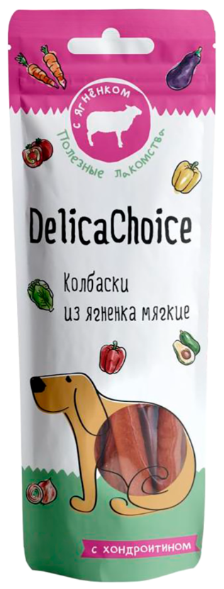 Лакомство Delica Choice для собак, колбаски мягкие из ягненка, 40 г