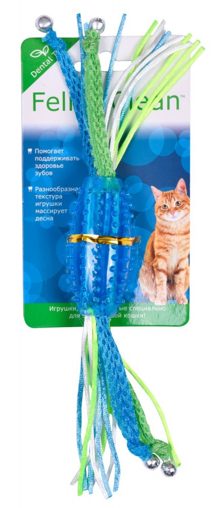 Feline Clean (Aromadog) прорезыватель для кошек &quot;Конфетка с лентами&quot;