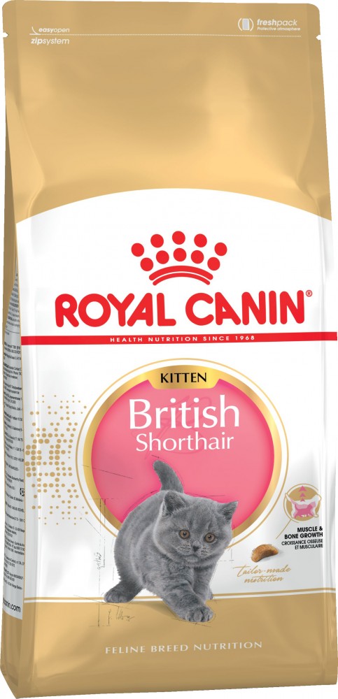 Корм Royal Canin British Shorthair Kitten для КОТЯТ британских короткошерстных