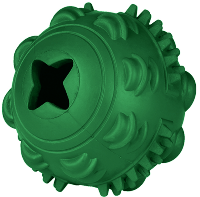 Игрушка Mr.Kranch для собак Мяч 8 см зелёный с ароматом курицы