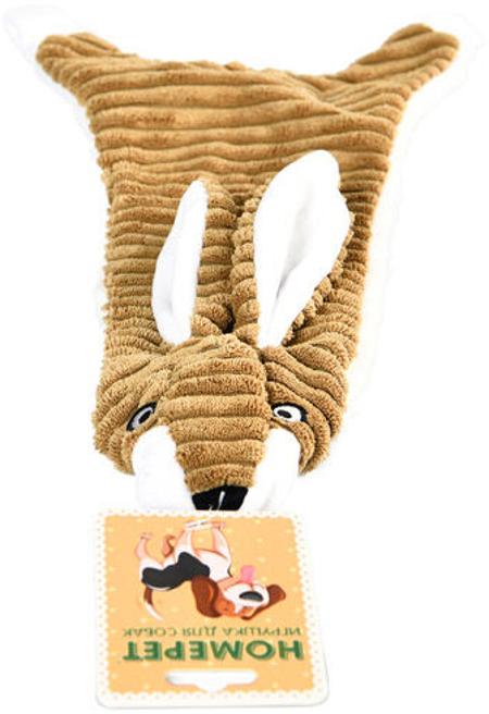Homepet Игрушка Кролик с пищалкой и шуршащим эффектом для собак, плюш, 45 х 25 см