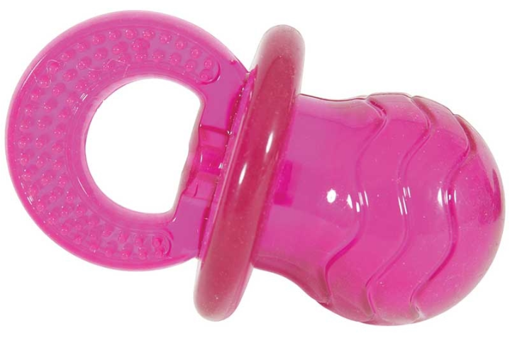 Золюкс Игрушка, соска, термопластичная резина 10 см розовая