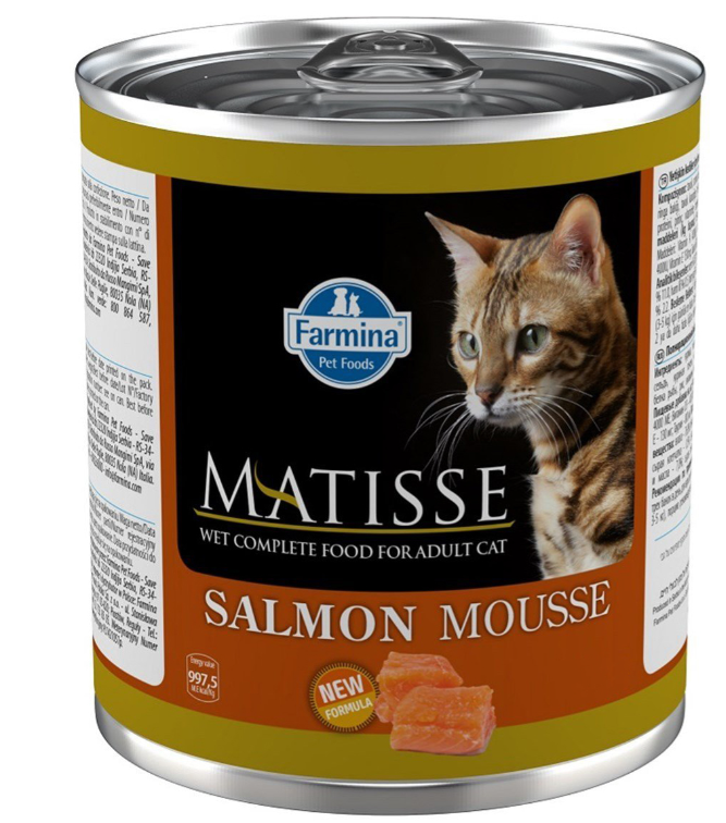 Корм Farmina Matisse Salmon Mousse (мусс) для кошек с лососем, 300 г