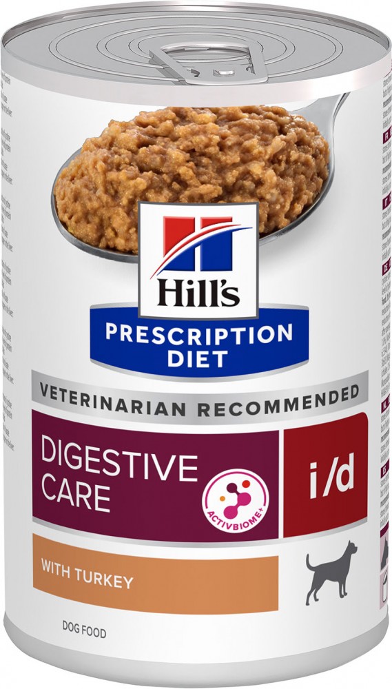 Корм Hill&#039;s Prescription Diet i/d Digestive Care ActivBiome+ Turkey (консерв.) для собак, при расстройствах ЖКТ, с индейкой, 360 г