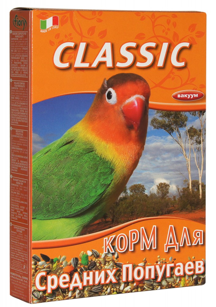FIORY корм для средних попугаев Classic 650 г