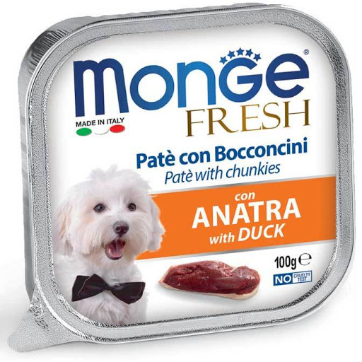 Влажный корм Monge Dog Fresh для собак утка 100г