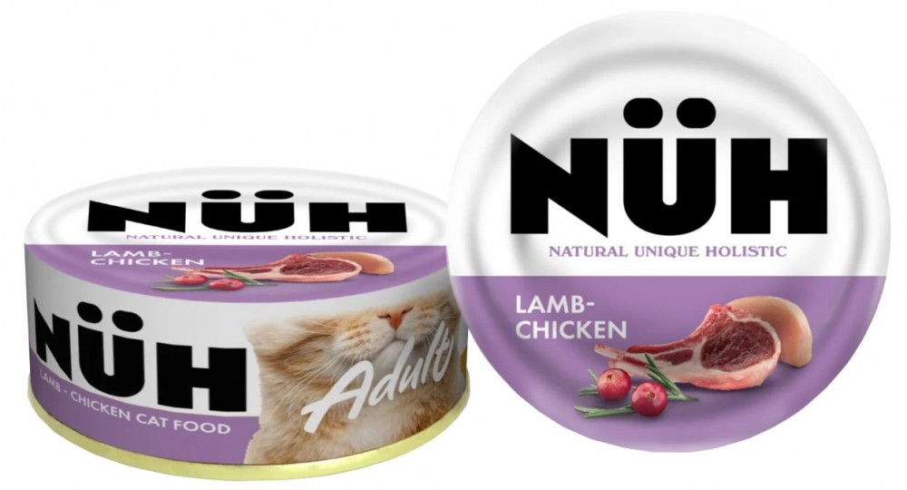 Корм NUH Holistic Lamb &amp; Chicken (консерв.) для кошек, с ягненком и цыпленком, 100 г