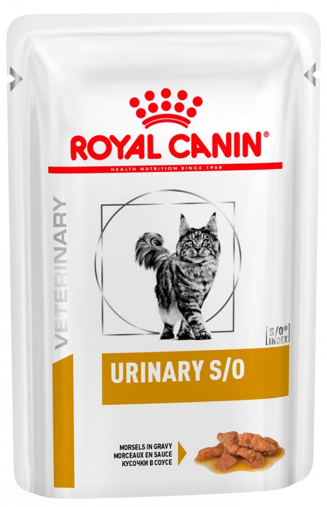 Корм для кошек ROYAL CANIN Veterinary Diet Urinary S/O Лечение и профилактика МКБ соус 85г