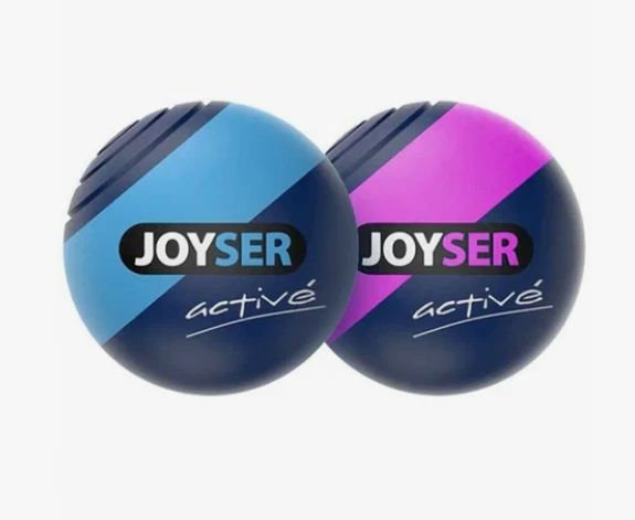 Joyser игрушка Active &quot;Два резиновых мяча&quot; с пищалкой для собак 6,3 см.