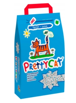 Наполнитель PrettyCat Naturel для кошек, впитывающий, с део-кристаллами, глиняный, цеолит, силикагель, алоэ вера, 4 л, 2 кг