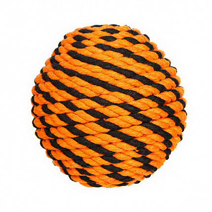 Игрушка для животных Мяч для собак Броник малый  Doglike (оранжевый-черный), диам. 8 см