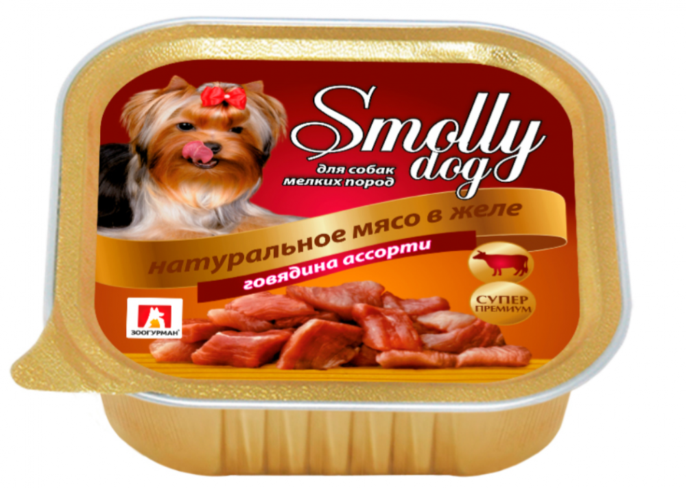 Корм Зоогурман Smolly dog (консерв.), говядина ассорти, 100 г