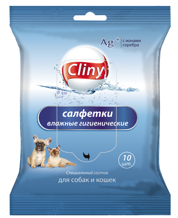 Cliny (Neoterica) влажные гигиенические салфетки Cliny, 10штn