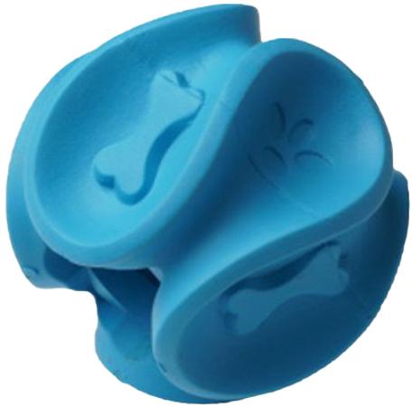 Homepet SILVER SERIES игрушка для собак, мяч фигурный, для чистки зубов, синий, 5.8х5.2 см