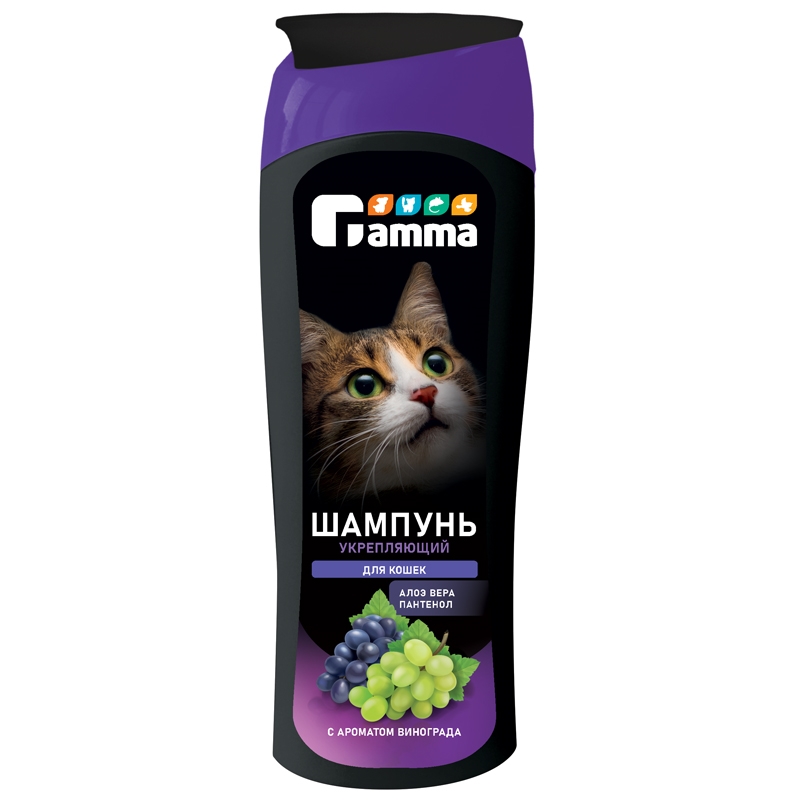 Gamma шампунь укрепляющий для кошек, 400 мл