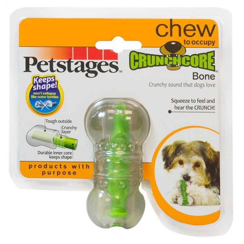 Petstages игрушка для собак &quot;Хрустящая косточка&quot; резиновая 8 см очень маленькая