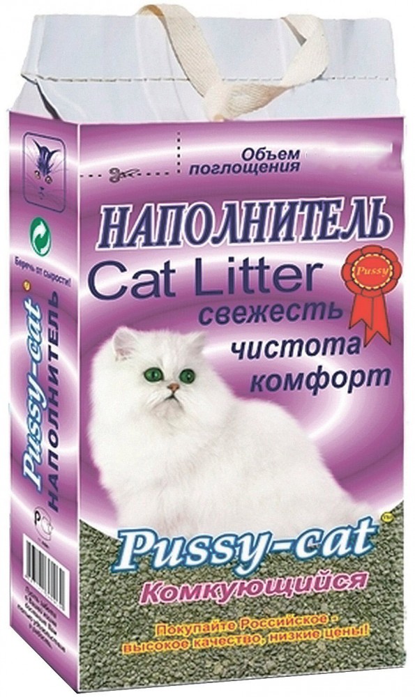 Наполнитель Pussy-Cat комкующийся 10 л